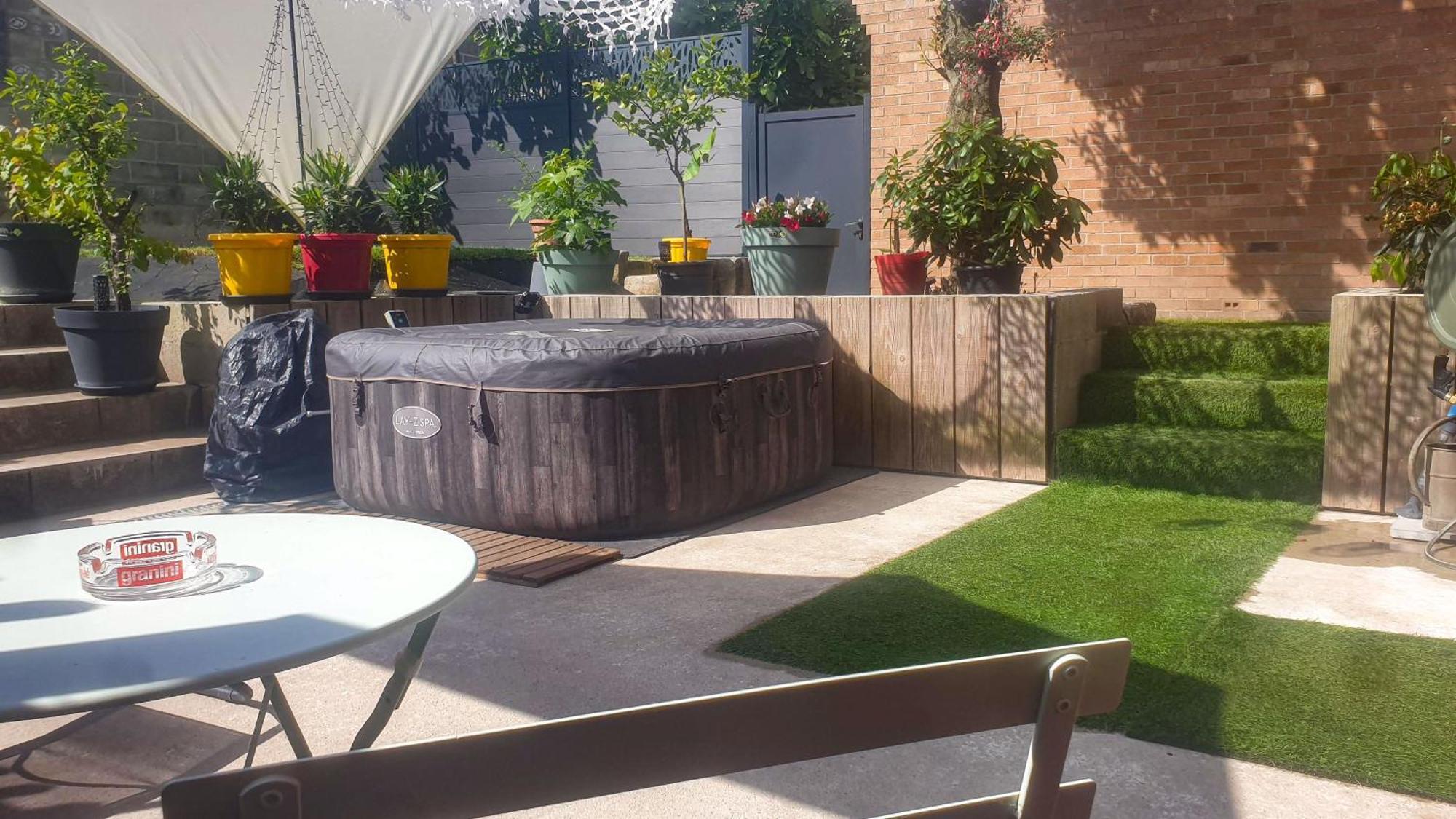 Gary Suite - Studio Cosy, Spa Et Jardin Privatif A 4 Min De Cambrai Awoingt Buitenkant foto