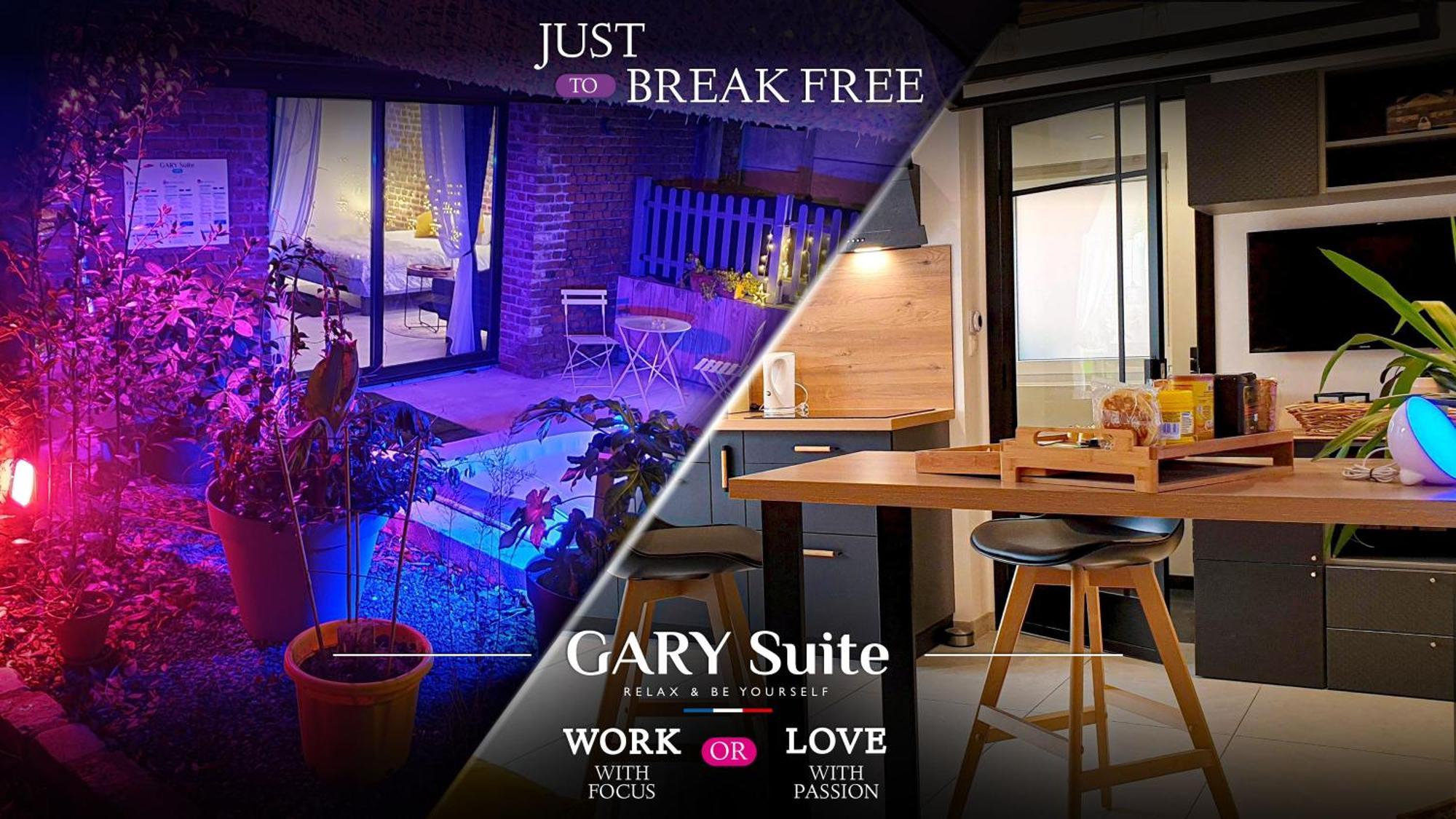 Gary Suite - Studio Cosy, Spa Et Jardin Privatif A 4 Min De Cambrai Awoingt Buitenkant foto