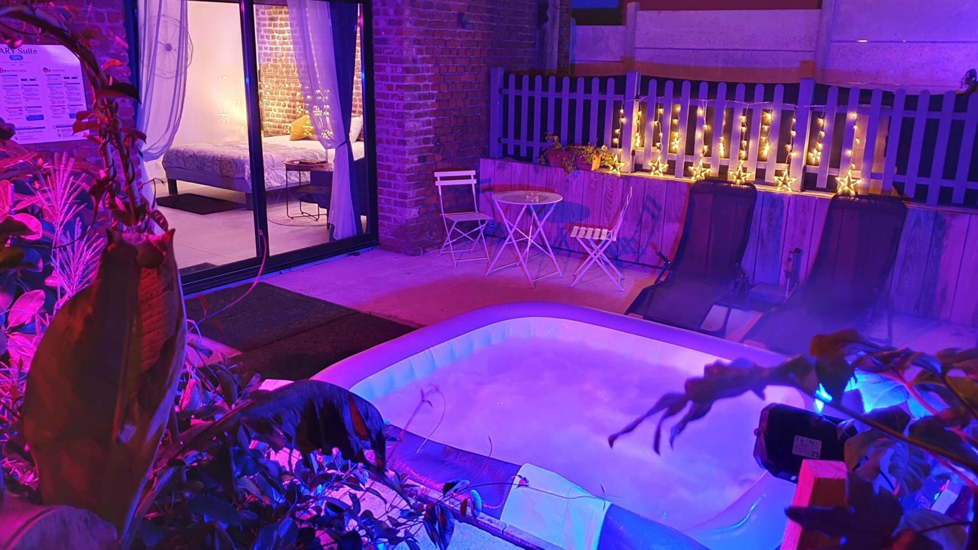 Gary Suite - Studio Cosy, Spa Et Jardin Privatif A 4 Min De Cambrai Awoingt Buitenkant foto